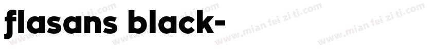 flasans black字体转换